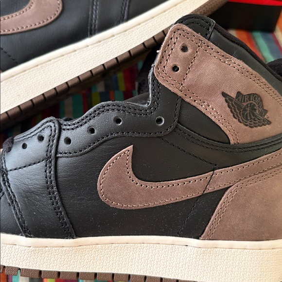 Nike Men's Black and Brown Nike Air High Palomino Mocha Brown Size 6Y New - Picture 3 of 14